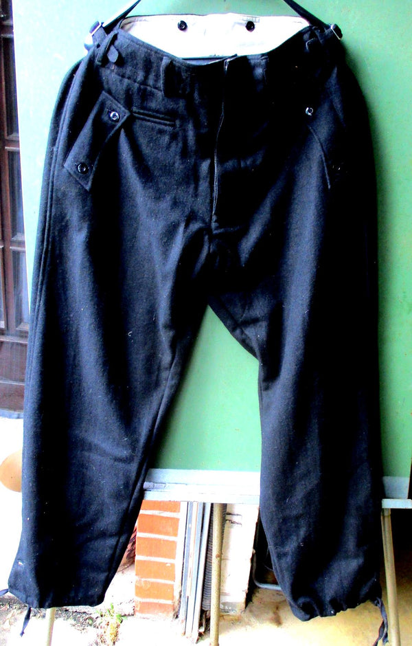 blaue Hose Luftwaffe Uniform Größe ca 46-48 Moleskin Aus altem Händlerbestand