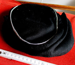 Wehrmacht SS 2. WK Panzer Mütze gemarkt 1943 Größe 58 Gebr. Adler Berlin Offizier silberne Paspellierung