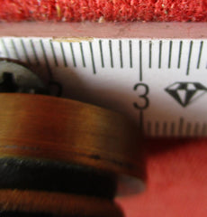 Poststempel SS Totenkopf rund Messing + Holz Stempel