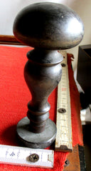 Waffen SS Poststempel Totenkopf rund Messing + Holz Stempel