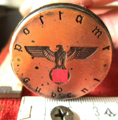 Post Poststempel alt Messing Postamt Guben mit HK Höhe ca 12 cm STEMPEL