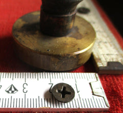 Post Poststempel alt Messing Postamt Guben mit HK Höhe ca 12 cm STEMPEL