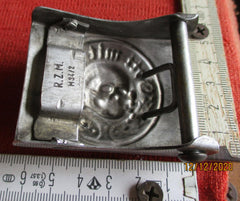 altes Totenkopf Koppelschloss Gott mit uns aus ALU RZM gemarkt