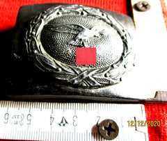 Luftwaffe / Wehrmacht – Koppelschloss aus Aluminium, gemarkt RZM M4/24, 2. Weltkrieg – Original (Art.-Nr. 34.025)