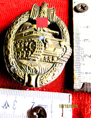 Orden Panzer Panzerkampfabzeichen in Bronze Souval ? an breiter Nadel