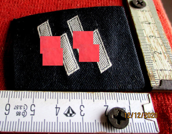 SS Uniform Kragenspiegel SAMMLERFERTIGUNG ?