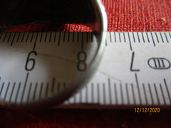 SS mit Runen + HK erhabener Ring Durchmesser ca 20 mm aus Metall super Sammlerring für die Vitrine