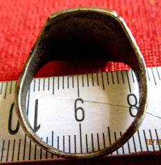 SS Totenkopf mit Devise meine Ehre + Runen erhabener Ring Durchmesser ca 20 mm aus Metall super Sammlerring für die Vitrine