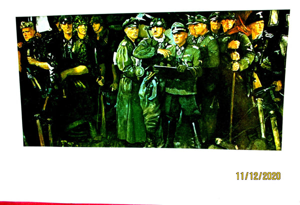 SS LSAH Ritterkreuz-Träger RKT Poster Plakat Gemälde Ernst J. Krause LAH 43,5 x 30 cm REPRO