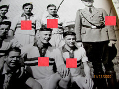 Foto Fußball Mannschaft Hoya Trikots mit HK Rückseite Namen 24x18 cm