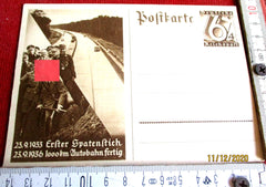 Bild -Postkarte 1933 Adolf Hitler 1000 km Autobahn aus einem alten Händlerbestand