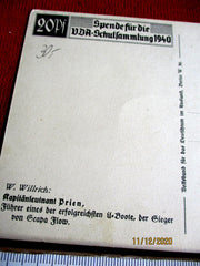 Kriegsmarine 1940 U-Boot Ritterkreuz Kaleu Prien VDA Sammlung AK aus einem alten Händlerbestand