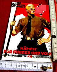 Foto AK NSD Studentenbund Studenten kämpft für Führer und Volk 3-sprachig Repro ?