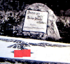 Grabstein Ehrenmal in Hoya Foto Repro