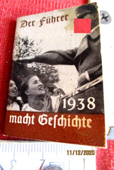 Minibuch Adolf Hitler Fotos der Führer macht Geschichte 1938