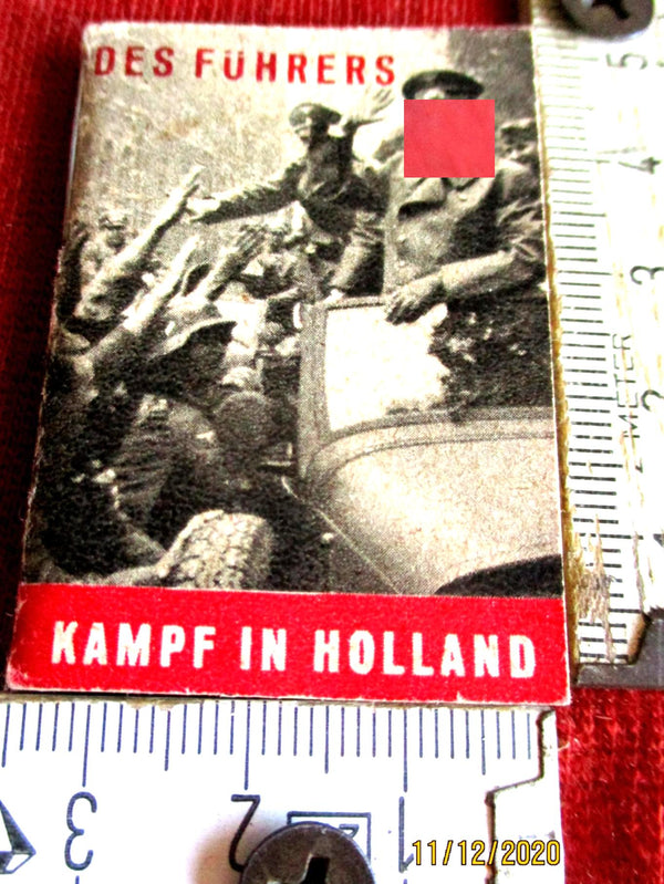 Minibuch Adolf Hitler Fotos des Führers Kampf in Holland NIEDERLANDE