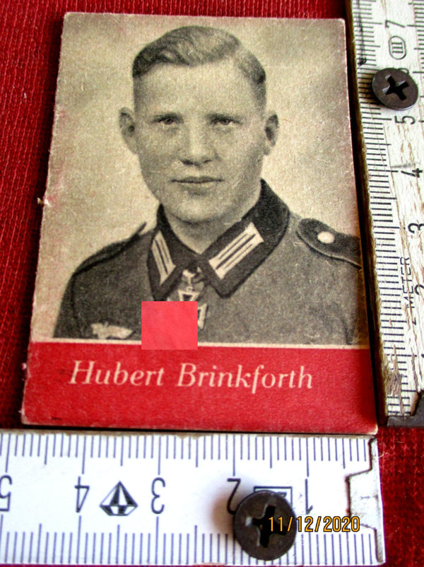 Minibuch Fotos Hubert Brinkforth RITTERKREUZ TRÄGER der Wehrmacht RKT