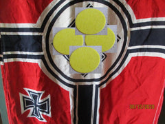 Uboot Marine Flagge beim Auslaufen und Einlaufen gehisst mit EK & HK Maße ca 84,5x58,5 cm UV Test bestanden  Aus altem Händlerbestand