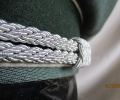 SS Schirmmütze Waffen-SS Offiziere DRGM – Gr. ca. 55/56 mit Effekten | Sammleranfertigung