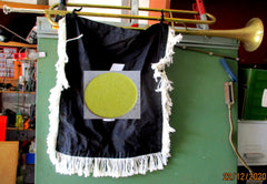 Pimpfe HJ Trompete DJ Deutsche Jugend Fanfare mit Wimpel Blitz-Rune  Aus altem Händlerbestand