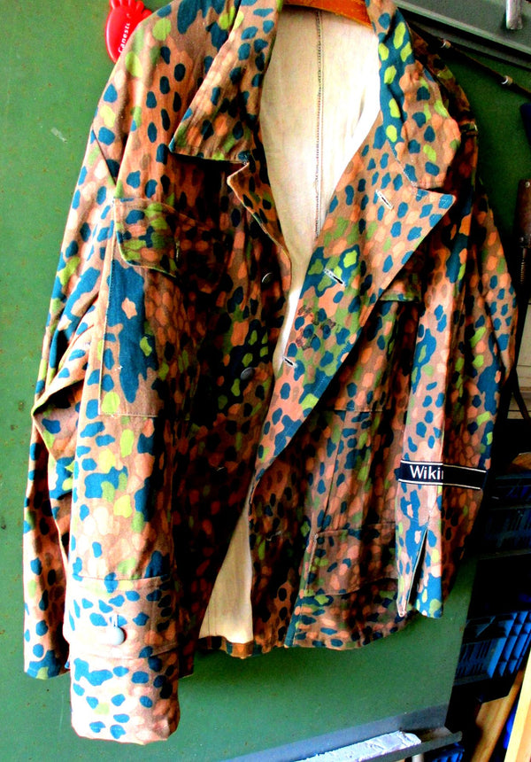 Waffen SS Division WIKING Tarnjacke mit Ärmelband Größe ca 48/50  Aus altem Händlerbestand