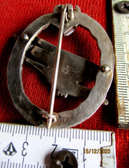 Fallschirmschützenabzeichen der Luftwaffe Orden Abzeichen mit HK gemarkt genietet