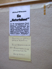 SS Leibstandarte Ritterkreuz Träger Michael Wittmann Bild Im Rahmen Maße ca 45x35 cm