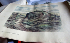 Wehrmacht Kunst der Front Maße ca 46x34 cm um 1942 Papier gebräunt Luftwaffe Propagandakorps