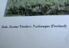 Wehrmacht Kunst der Front Maße ca 46x34 cm um 1942 Luftwaffe Propagandakorps