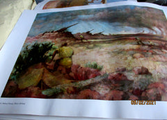 Wehrmacht Kunst der Front Maße ca 46x34 cm um 1942 Papier Luftwaffe Propagandakorps