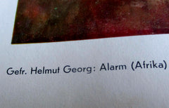 Wehrmacht Kunst der Front Maße ca 46x34 cm um 1942 Papier Luftwaffe Propagandakorps