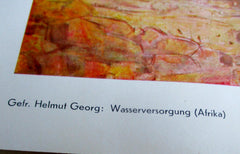 DAK Wehrmacht Kunst der Front Maße ca 46x34 cm um 1942 Papier Luftwaffe Propagandakorps