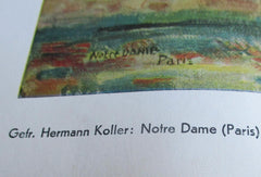 Paris Wehrmacht Kunst der Front Maße ca 46x34 cm um 1942 Papier Luftwaffe Propagandakorps