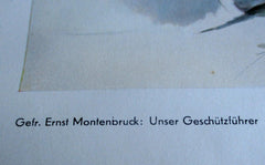 Wehrmacht Kunst der Front Maße ca 46x34 cm um 1942 Papier Luftwaffe Propagandakorps