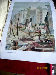 Wehrmacht Kunst der Front Maße ca 46x34 cm um 1942 Papier Luftwaffe Propagandakorps