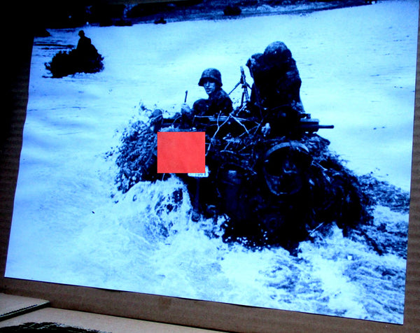 SS Photo Propaganda Maße ca 40x30 cm scheeres Papier 2. SS Pz.Division das Reich