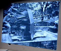 Flak SS Photo Propaganda Maße ca 40x30 cm schweres Papier 3. SS Pz.Division Wiking