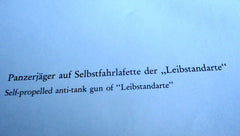 Panzer Haubitze LSAH Leibstandarte SS Photo Propaganda Maße ca 40x30 cm schweres Papier