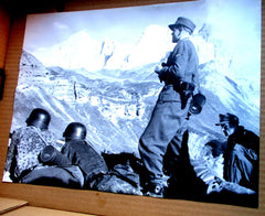 Gebirgsjäger SS Photo Propaganda Maße ca 40x30 cm schweres Papier