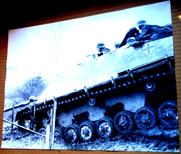 Jagd Panzer SS Photo Propaganda Maße ca 40x30 cm schweres Papier