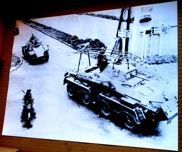 Panzer Leibstandarte SS Photo Propaganda Maße ca 40x30 cm schweres Papier