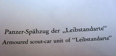 Panzer Leibstandarte SS Photo Propaganda Maße ca 40x30 cm schweres Papier