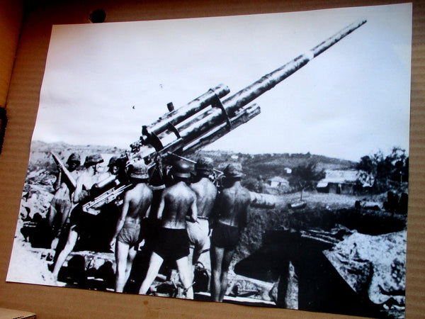 8,8 Flak Panzer Div Totenkopf SS Photo Propaganda Maße ca 40x30 cm schweres Papier