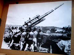 8,8 Flak Panzer Div Totenkopf SS Photo Propaganda Maße ca 40x30 cm schweres Papier