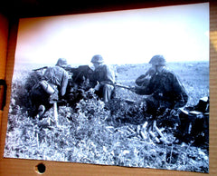 Panzer-Abwehr SS Photo Propaganda Maße ca 40x30 cm schweres Papier
