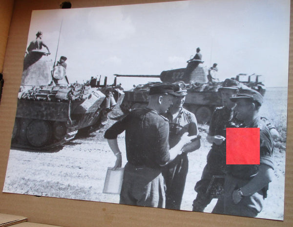 Panzer Div Germania SS Photo Propaganda Maße ca 40x30 cm schweres Papier