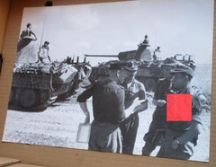 Panzer Div Germania SS Photo Propaganda Maße ca 40x30 cm schweres Papier