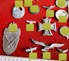 zum basteln SS Wehrmacht Orden Abzeichen mit Hakenkreuz Konvolut Reproduktion