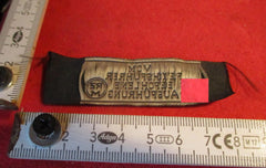 SS Stoff-Etikett „Reichsführer SS“ – RZM-gemarkt, ca. 8×3 cm, Original | Art.-Nr. 34523