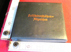Luftwaffe Fallschirmjäger-Abzeichen mit Miniatur & Etui – G.H. Osang Dresden, Original | Art.-Nr. 34526